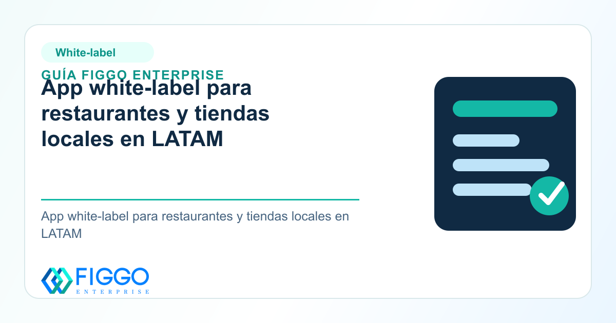 Infografia de Figgo Enterprise sobre: App white-label para restaurantes y tiendas locales en LATAM