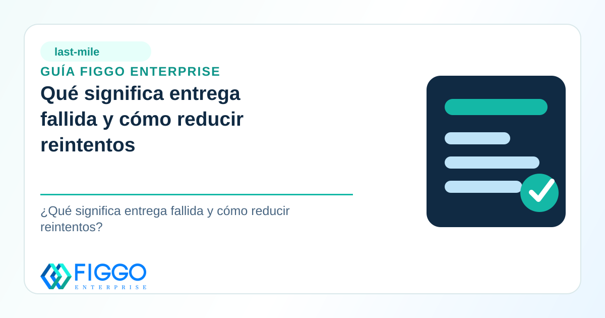 Infografia de Figgo Enterprise sobre: Qué significa entrega fallida y cómo reducir reintentos